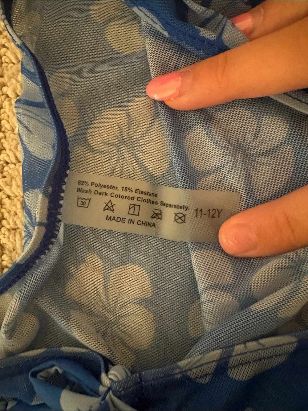 Amazon Essentials sheer blue